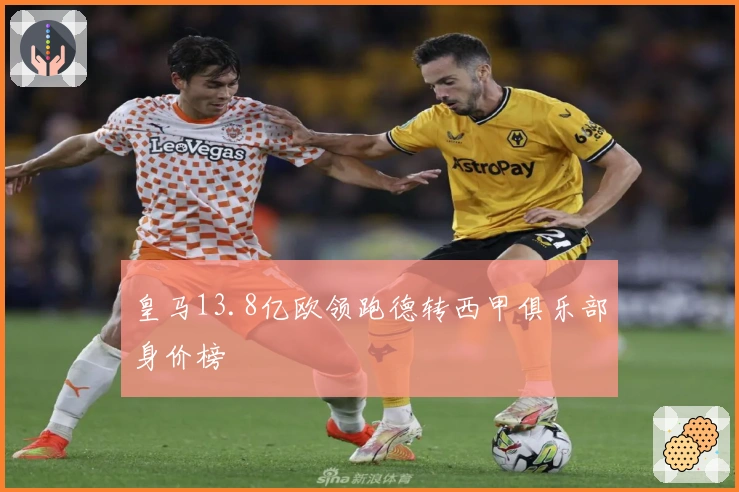 皇马13.8亿欧领跑德转西甲俱乐部身价榜